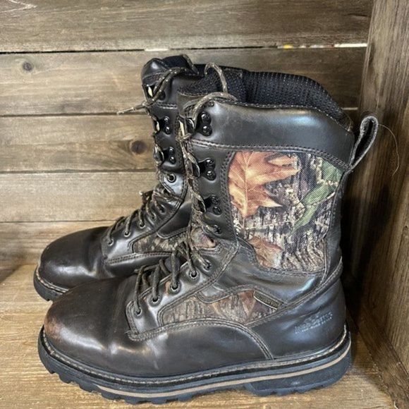 Mens Red Wing Irish Setter Camo Hunting Hiking Boots Brown Leather Size 9 D GUC‎ main image 10